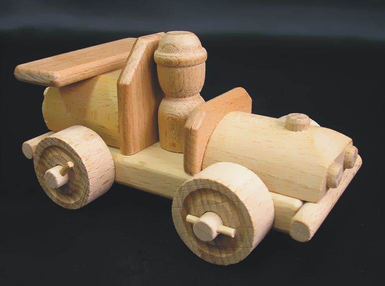 Dřevěné závodní autíčka, hračky
