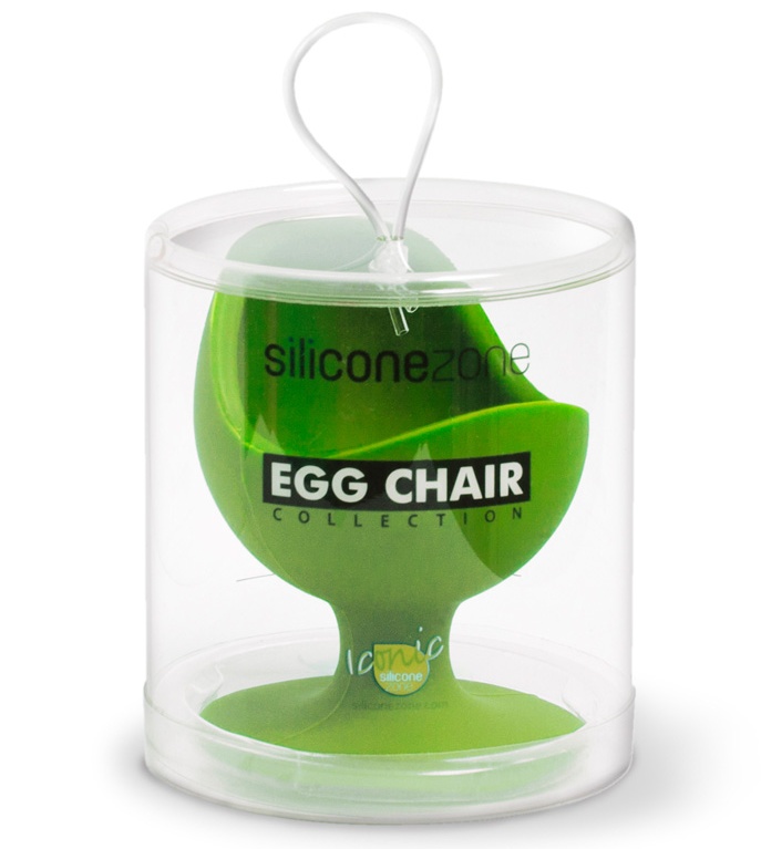 Stojánek na vajíčko ze silikonu, zelený