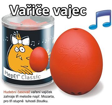 Vejcovary a vařiče vajec BeepEgg Classic červená