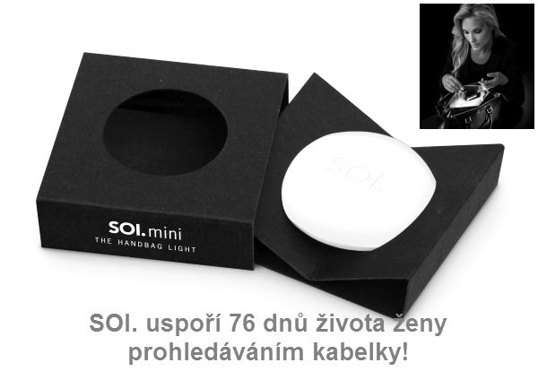 LED svitilna pro dámkou dívčí kabelku