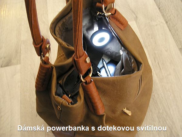 Powerbanka nabíjecí zdroj s LED světlem