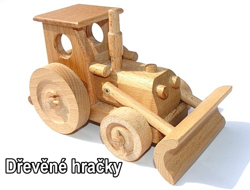 Dřevěné hračky traktory pro kluky
