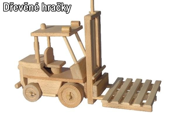 Dřevěné hračky vysokozdvih vozík