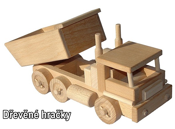 Dřevěné hračky,stavební nákladní auto na písek Tatra
