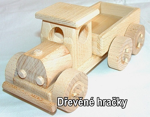 Dřevěné hračky, nákladácek pro děti