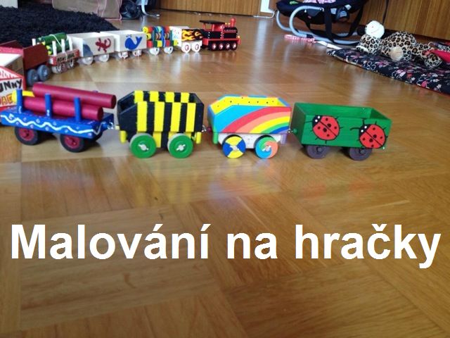Malování na dřevěné hračky
