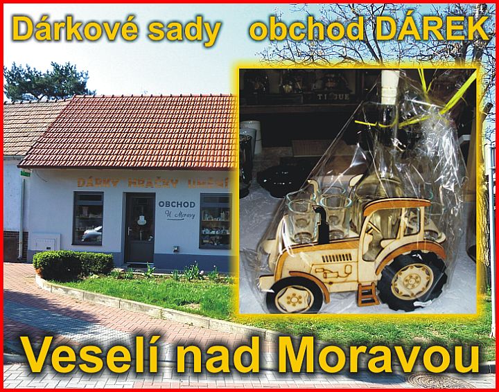 Dárkové sety láhve skleničky obchod Veselí nad Moravou