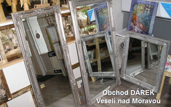 Zrcadla, nábytek obchod Veselí nad Moravou