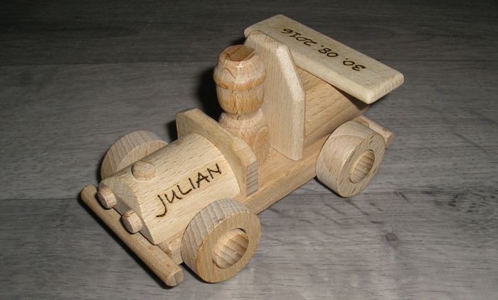 mașinile de jucărie din lemn, jucării pentru copii cu dedicație