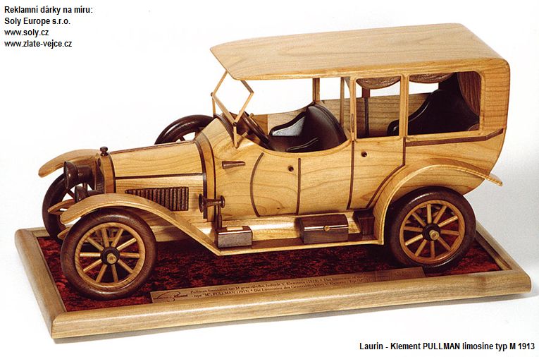 Laurin Klement vůz replika ze dřeva