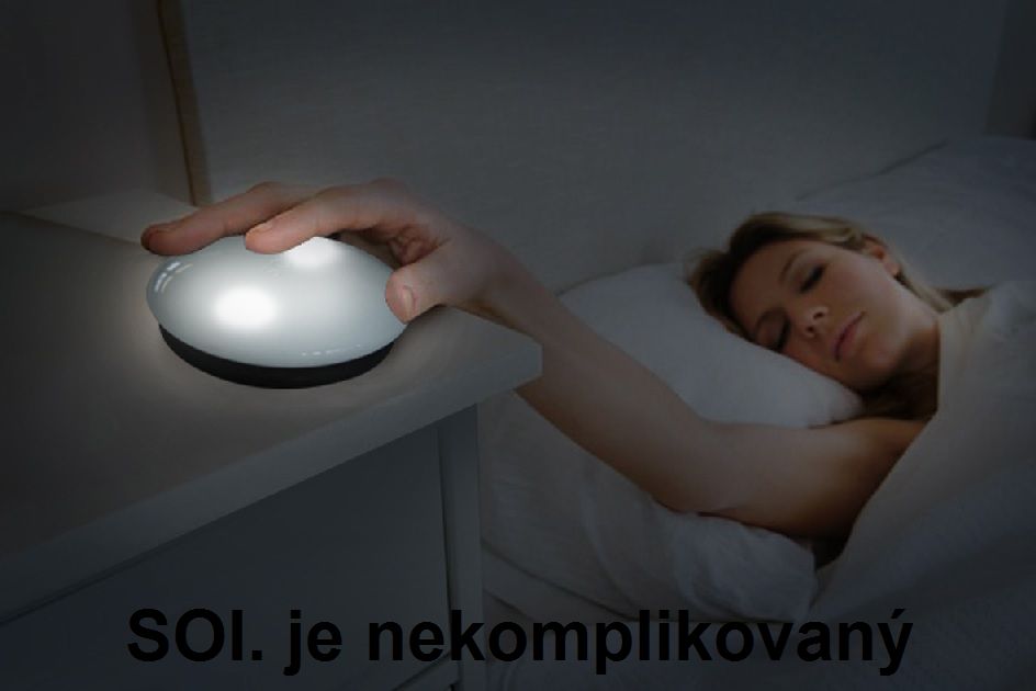 SOI. chytrá noční lampička do ložnice