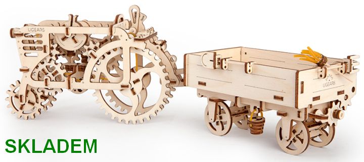 Traktor - mechanická stavebnice pro kluky