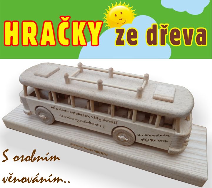 Dárek s osobním věnováním, dětský autobus na hraní