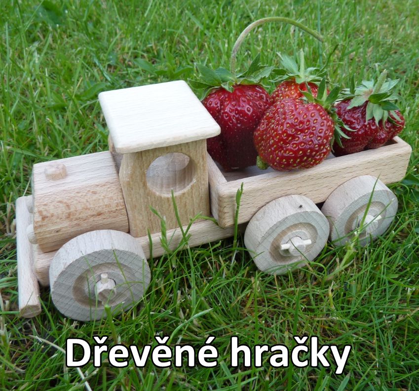 Dřevěné hračky nákladní autíčko