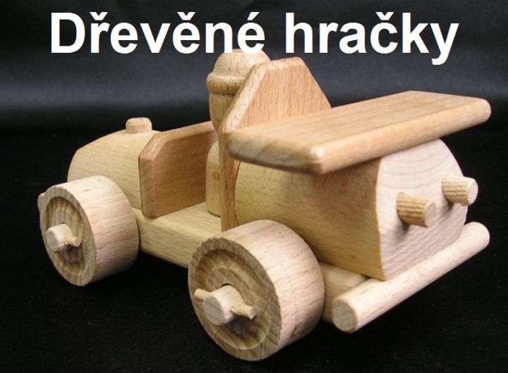 Dřevěné hračky, malé závodní auto, hračka