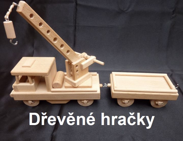 Drážní drezína. Dřevěné hračky