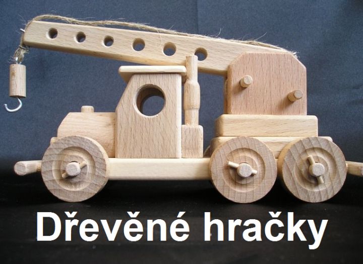 Dřevěné hračky, jeřáb