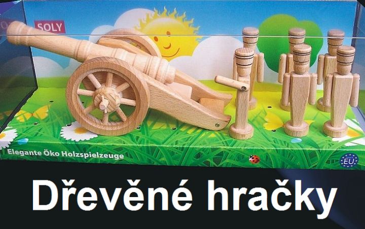 Dřevěné historické vojenské hračky