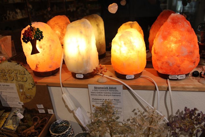 Solné elektrické lampy dekorace obchod Veselí nad Moravou