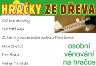 do 10 písmen. Objednat text na produkt ze dřeva..