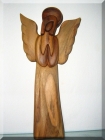 Soška, anděl se svatozáří II. v. 23 cm, dřevo