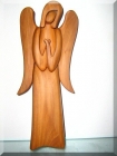 Dřevěná soška Anděl strážný VI. , v. 23 cm