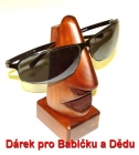 Stojanek na brýle dárek po babičku a dědu