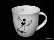 Hrníček z porcelánu anděl 0,35 l