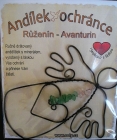 RŮŽENÍN - AVANTURÍN dárek anděl ochránce