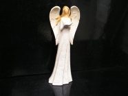 Velký anděl s knihou biblí, soška dekorace