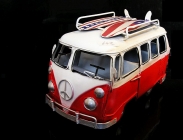 Hippies dodávka VW transporter T2 Bulli, dekorace