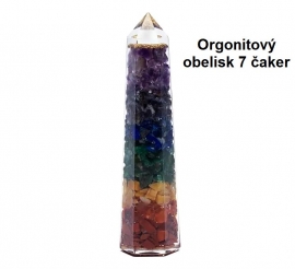 Orgonitový obelisk 7 čaker