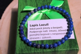 Lapis Lazuli - náramek 4mm kulička