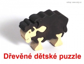 dŘEVĚNÉ DĚTSKÉ PUZZLE OVEČKA SHAUN