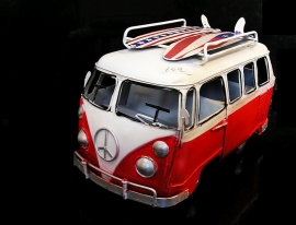Hippies dodávka VW transporter Bulli, dekorace