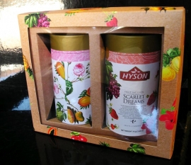 DÁRKOVÁ SADA OVOCNÉ ČAJE HYSON (ROSE / SCARLET) 2X75G