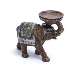 Slon na čajovou svíčku, dekorace