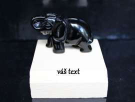Slon-figurka-darek obsidian