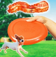 Voňavé Frisbee házedlo hračky pro psi s vůní SLANINY, dárek pro psa