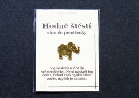 Slon pro štěstí do peněženky DÁREK