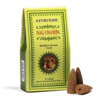 Nag Champa - Ajurvédské vonné kužely 10 ks