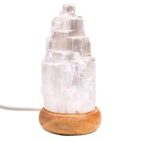 Mini selenitová lampa USB LED 10 cm