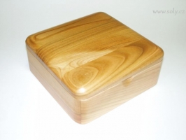 Krabička na šperky dřevěná světlá české výroba