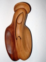 Panenka Maria dřevěná socha soška ze dřeva - busta soška