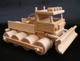 Sněžná rolba dřevěná hračka MODEL