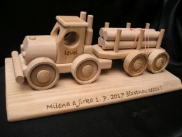 Lesní kamiony hračky a dárky pro řidiče