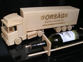 Víno, alkohol kamion 53 cm, dárek pro truckera