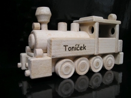 Dřevěný vláček, lokomotiva