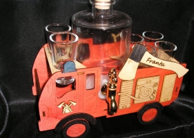 Dárková láhev hasič, požárník