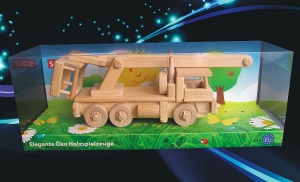 Nákladní auto TATRA s pohyblivou plošinou, dřevěné hračky